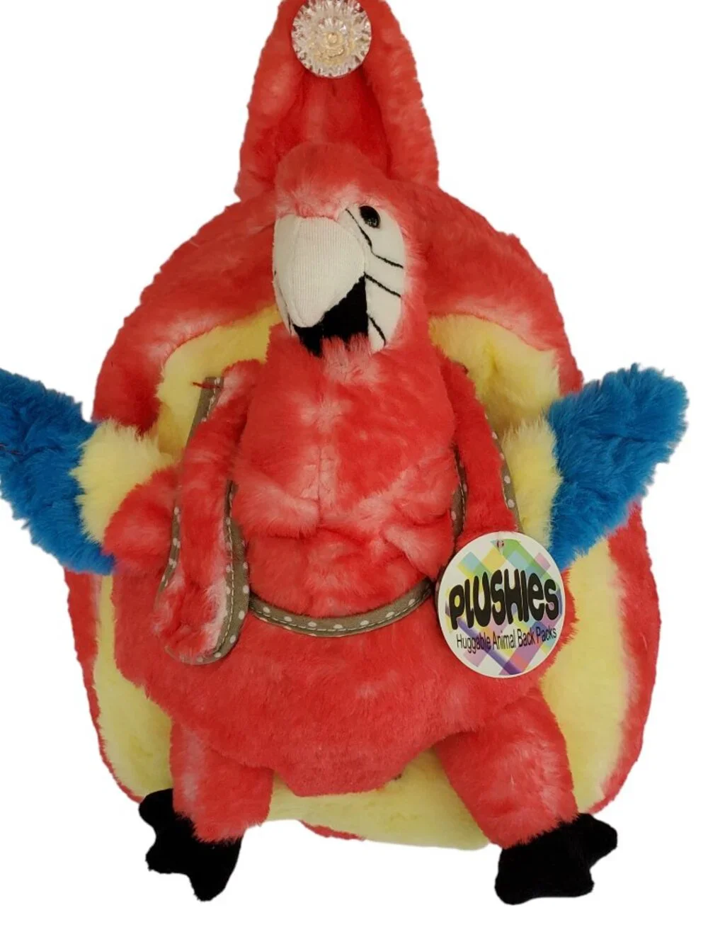 Plushies Parrot Back Pack Child Kid Soft Huggable Stuffed Animal Travel Day Care